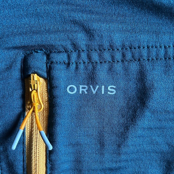 ORVIS Horseshoe Hills Fleece 1/4-Zip Pullover women’s Size S Blue Lagoon - Picture 7 of 8